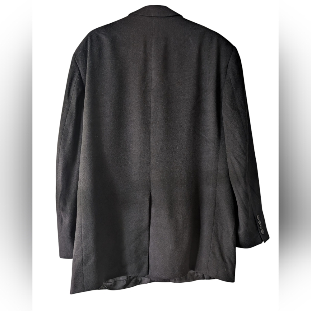 Brooks Brothers 346 Vintage 100% Cashmere Black Men's Blazer 46R - Picture 3 of 6